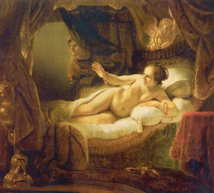 Danae (Rembrandt) – Rembrandt van Rijn Quadri Popolari 70x70