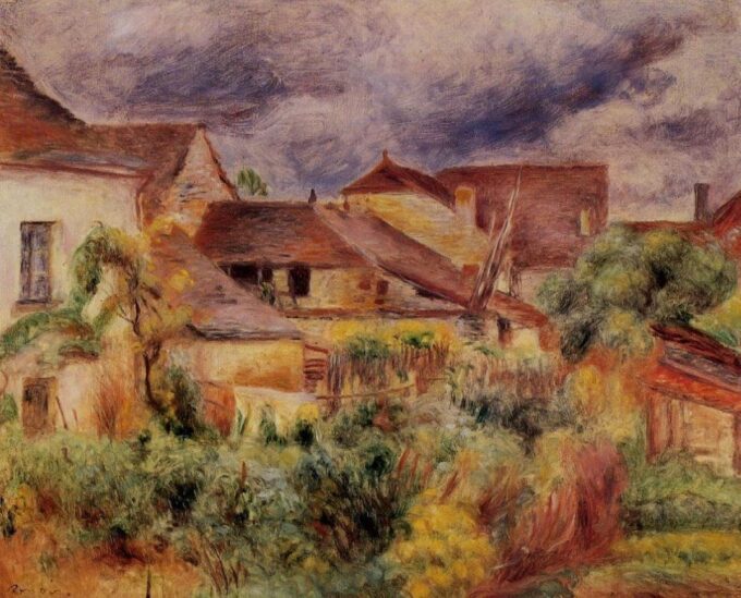 Il piccolo villaggio di Essoyes – Pierre-Auguste Renoir Pierre-Auguste Renoir 85x75