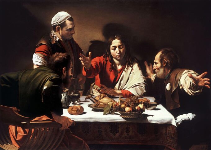 Il Supper a Emmaus – Caravaggio Caravaggio 105x70