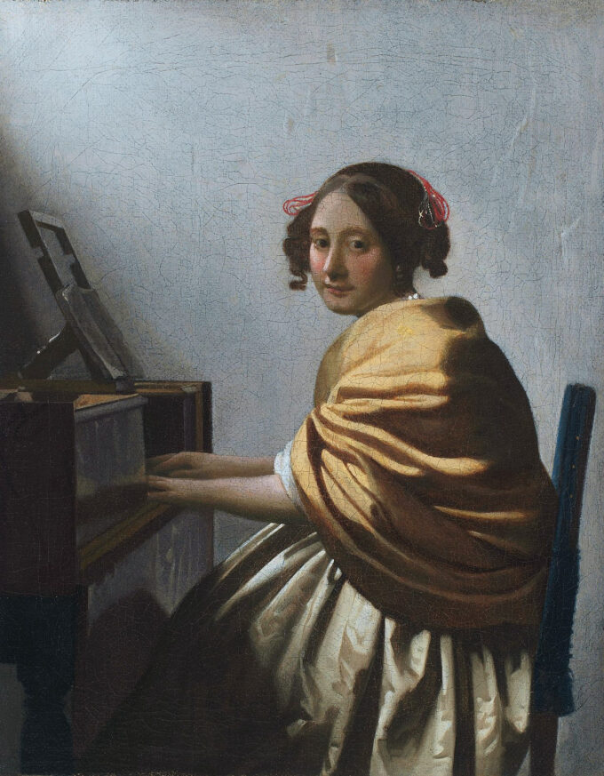 Dama che suona il virginale – Johannes Vermeer Jan Vermeer 70x85