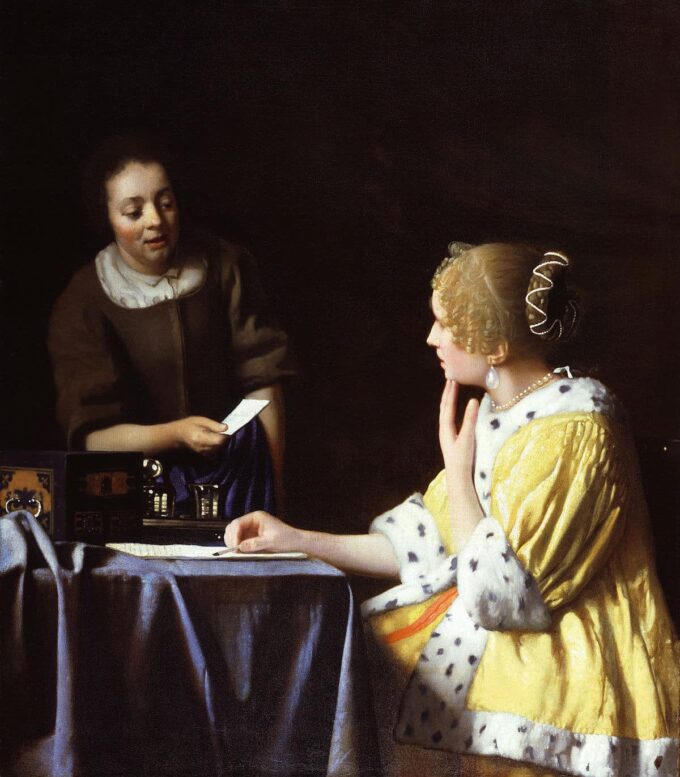 La Padrona e la Serva – Johannes Vermeer Jan Vermeer 70x70