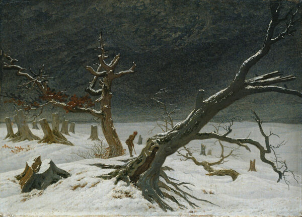 Paesaggio invernale – Caspar David Friedrich Caspar David Friedrich 105x70