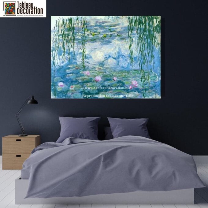 Ninfee – Tavolo Monet "Les Nymphéas" di Claude Monet 85x75 2