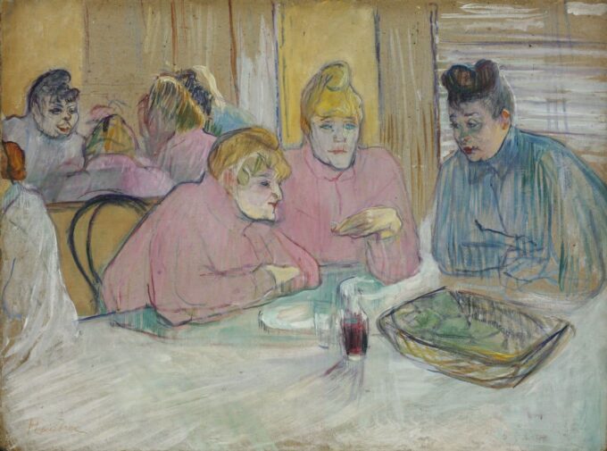 Le dame della sala da pranzo – Toulouse Lautrec Henri de Toulouse-Lautrec 85x75