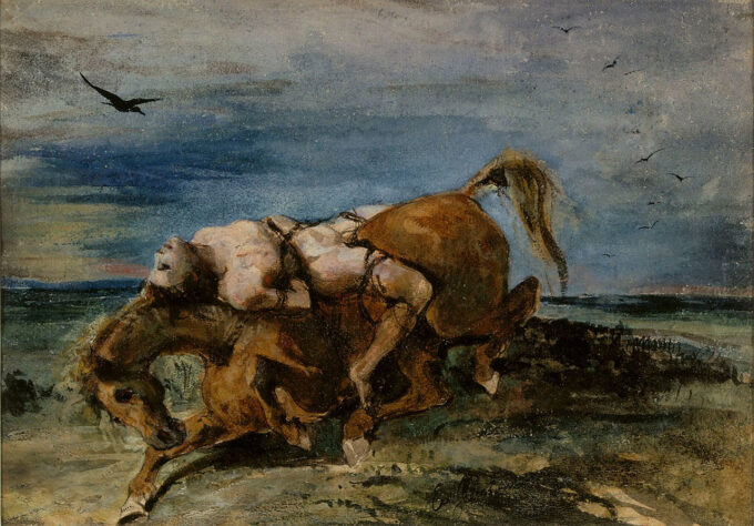 Le mazeppa – Eugène Delacroix Eugène Delacroix 105x70