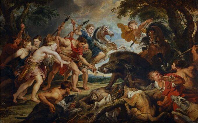 La caccia di Meleagro e Atalanta – Peter Paul Rubens Peter Paul Rubens 105x70