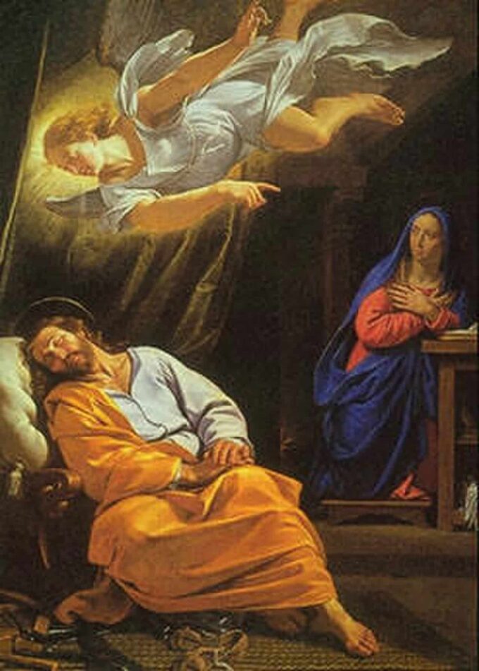 Il sogno di San Giuseppe – Philippe de Champaigne Philippe de Champaigne 70x105