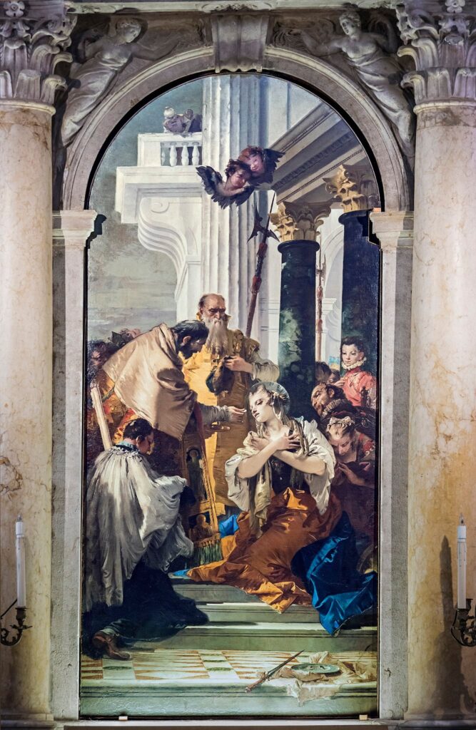 L’Ultima comunione di santa Lucia – Giambattista Tiepolo Giambattista Tiepolo 70x105