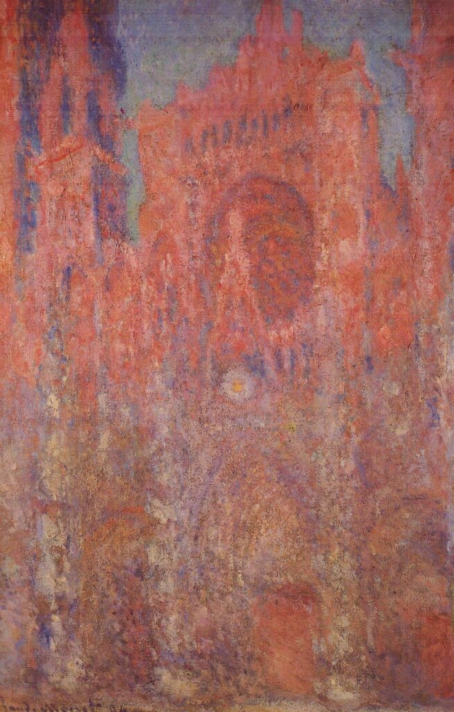 La Cattedrale di Rouen. Facciata (W1328) – Claude Monet "Cathédrales de Rouen" di Claude Monet 70x105