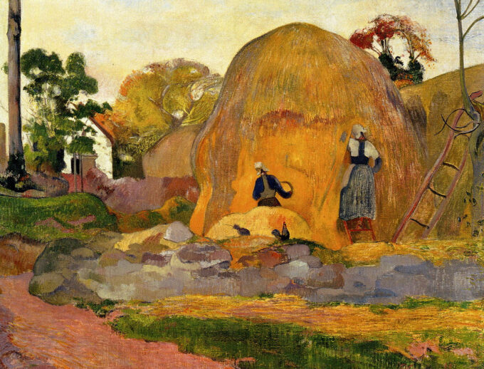 Meule di Fieno Giallo (Raccolto d’Oro) – Paul Gauguin Paul Gauguin 85x75