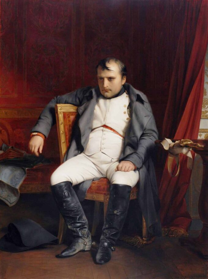 Napoleone Bonaparte abdica a Fontainebleau – Paul Delaroche Paul Delaroche 70x85