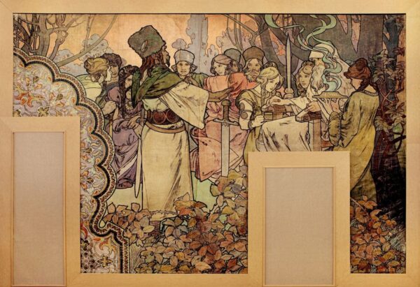 Pittura murale L’Esposizione Universale del 1900 – Mucha Alfons Mucha 105x70