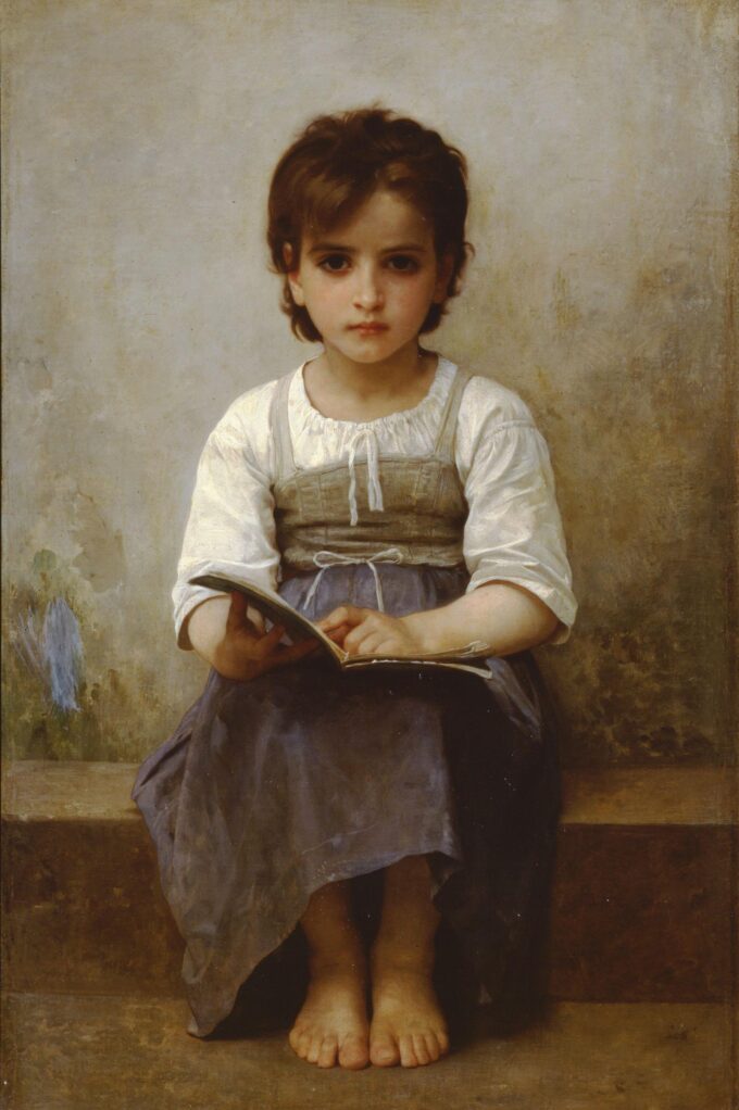 La dura lezione – William Bouguereau William Bouguereau 70x105