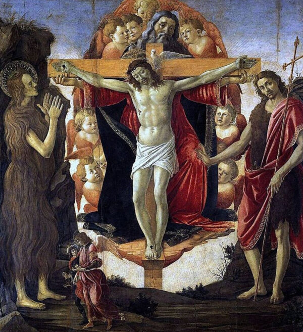 Trinità con Maria Maddalena, Giovanni Battista e Tobia con l’angelo – Sandro Botticelli Sandro Botticelli 70x70