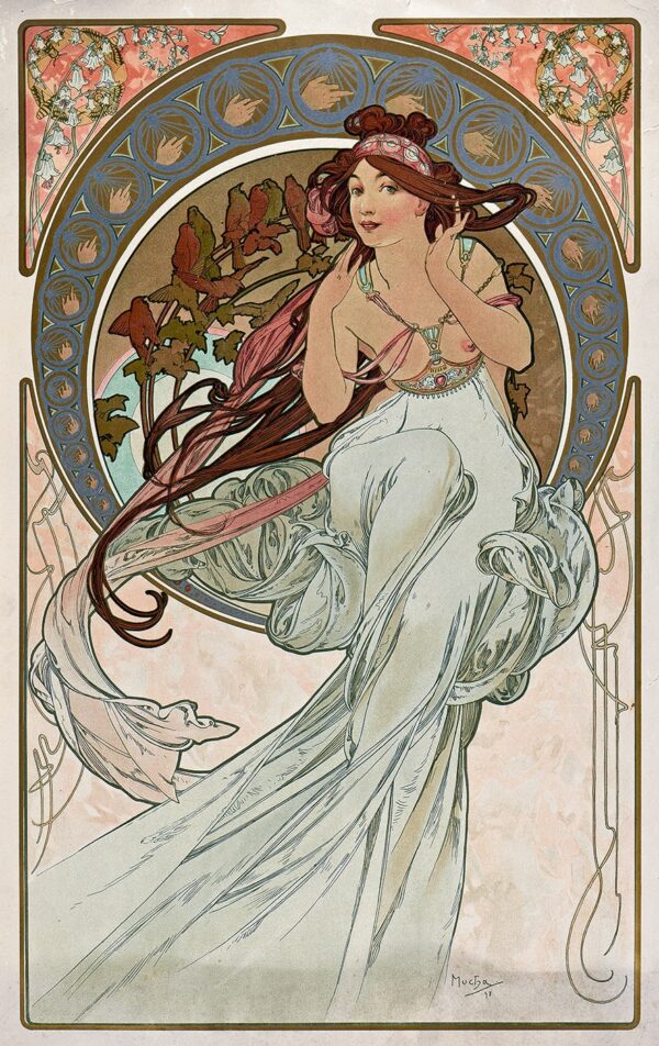 Quattro Arti: Musica – Mucha Alfons Mucha 70x105