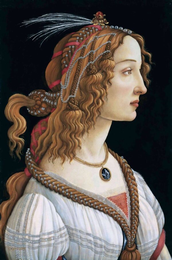 Ritratto idealizzato di una donna (Ritratto di Simonetta Vespucci in ninfa) – Sandro Botticelli Sandro Botticelli 70x105