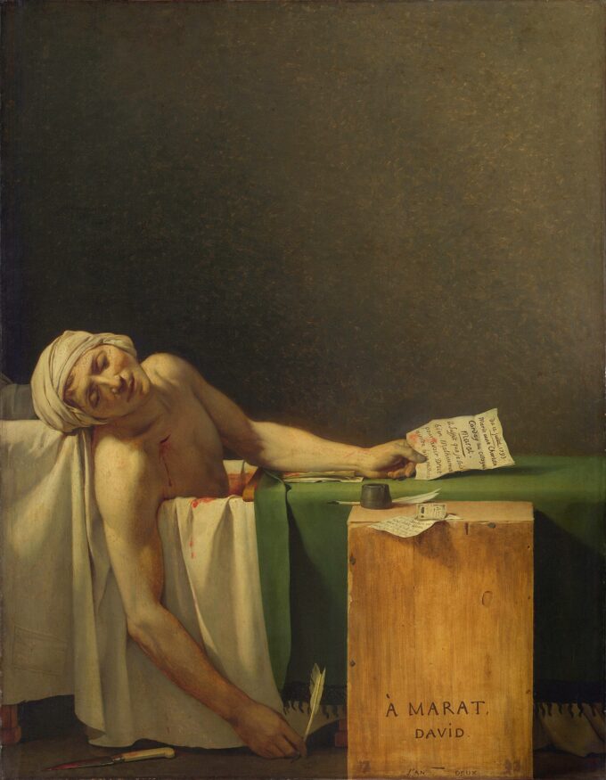 La morte di Marat – Jacques-Louis David Jacques-Louis David 70x85