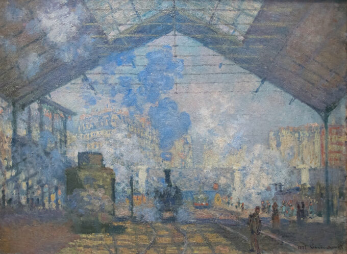 La Gare Saint-Lazare – Claude Monet "Gare Saint-Lazare" di Claude Monet 105x70