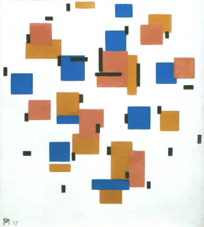 Composizione a colori B – Mondrian Piet Mondrian 70x70