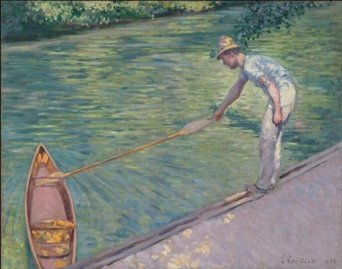 Canotier che riporta la sua perissoire – Caillebotte Gustave Caillebotte 85x75