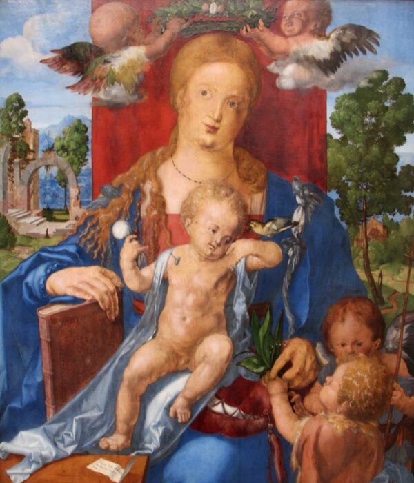 Madonna con Bambino e un Passero – Albrecht Dürer Albrecht Dürer 70x85