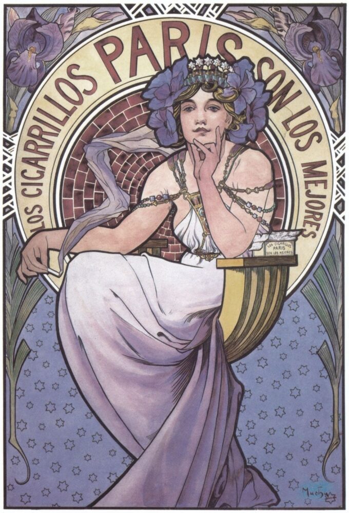 Cigarette di Parigi – Mucha Alfons Mucha 70x105