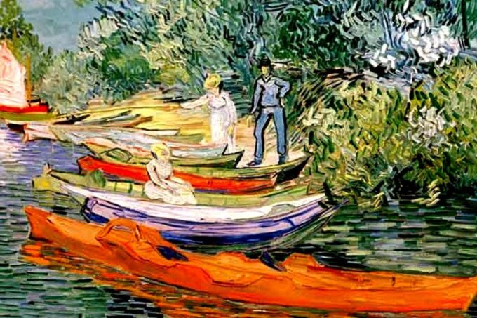 Sulla riva dell’Oise ad Auvers – Van Gogh Vincent Van Gogh 85x75