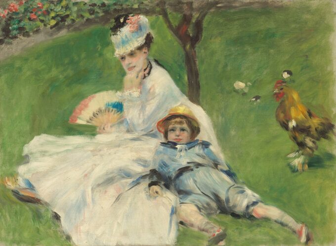 Madame Monet con suo figlio Jean 1874 – Pierre-Auguste Renoir Pierre-Auguste Renoir 85x75