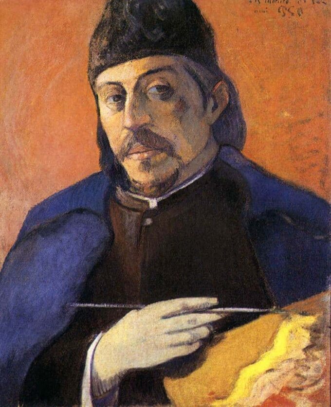 Autoritratto con tavolozza – Paul Gauguin Paul Gauguin 70x85