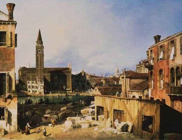 Canaletto, Chiesa e Scuola della Carità – Giovanni Antonio Canal Giovanni Antonio Canal 85x75