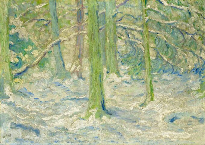 Foresta innevata – Franz Marc Franz Marc 105x70