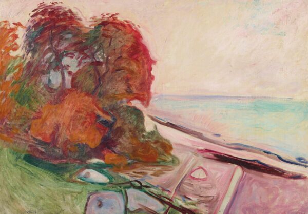 Spiaggia con gruppo di alberi – Edvard Munch Edvard Munch 105x70