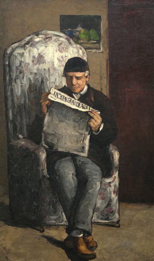 Padre dell’artista che legge il giornale – Paul Cézanne Paul Cézanne 70x120