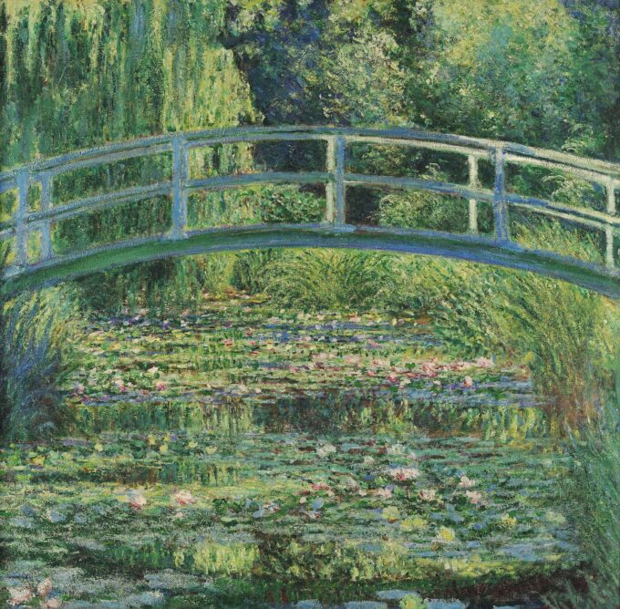 Ninfee e ponte giapponese – Claude Monet "Les Nymphéas" di Claude Monet 70x70