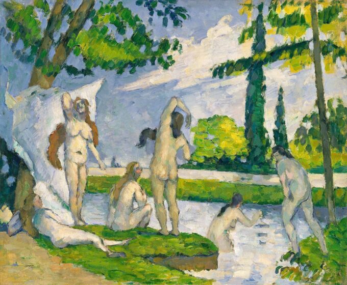 Bagnanti (1874-1875) – Paul Cézanne Paul Cézanne 85x75