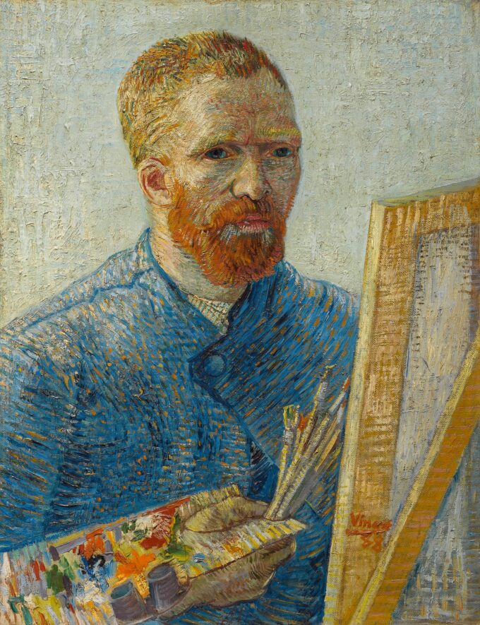 Autoritratto al cavalletto – Van Gogh Gli autoritratti di Vincent van Gogh 70x85