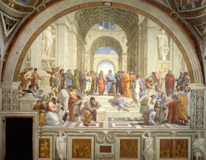 La Scuola di Atene – Raffaello Quadri Popolari 85x75