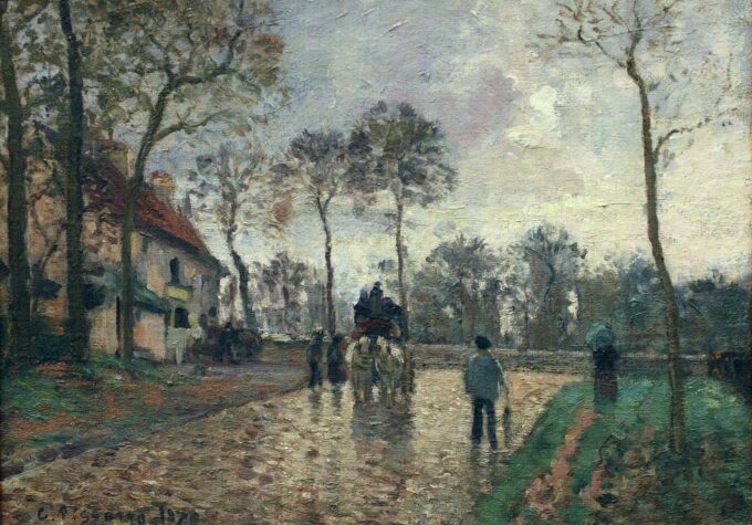 L’autocar per Louveciennes – Camille Pissarro Camille Pissarro 105x70