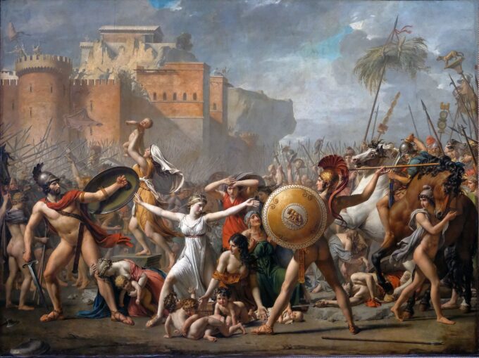 L’intervento delle Sabine – Jacques-Louis David Jacques-Louis David 105x70