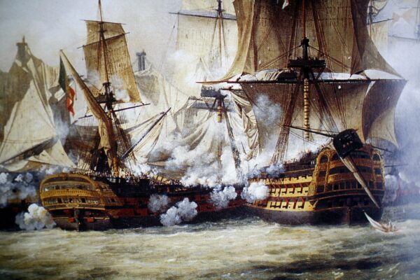 Scena della battaglia di Trafalgar – Louis Philippe Crepin Louis-Philippe Crépin 105x70