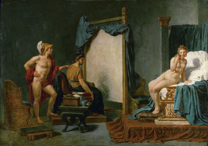 Apelle che dipinge Campaspe in presenza di Alessandro Magno – Jacques-Louis David Jacques-Louis David 105x70