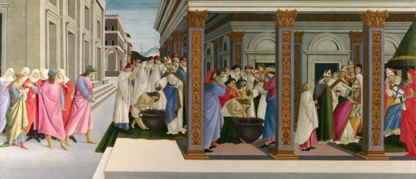 Tre miracoli di san Zénobio – Sandro Botticelli Sandro Botticelli 160x70