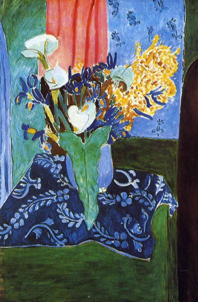 Calla, Iris e Mimose – Matisse Henri Matisse 70x105