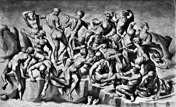 La Battaglia di Cascina – Michelangelo Michelangelo Buonarroti 105x70