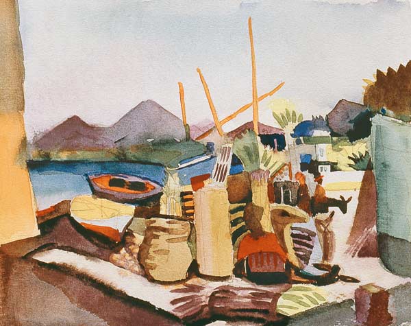 Paesaggio a Hammamet – August Macke August Macke 85x75