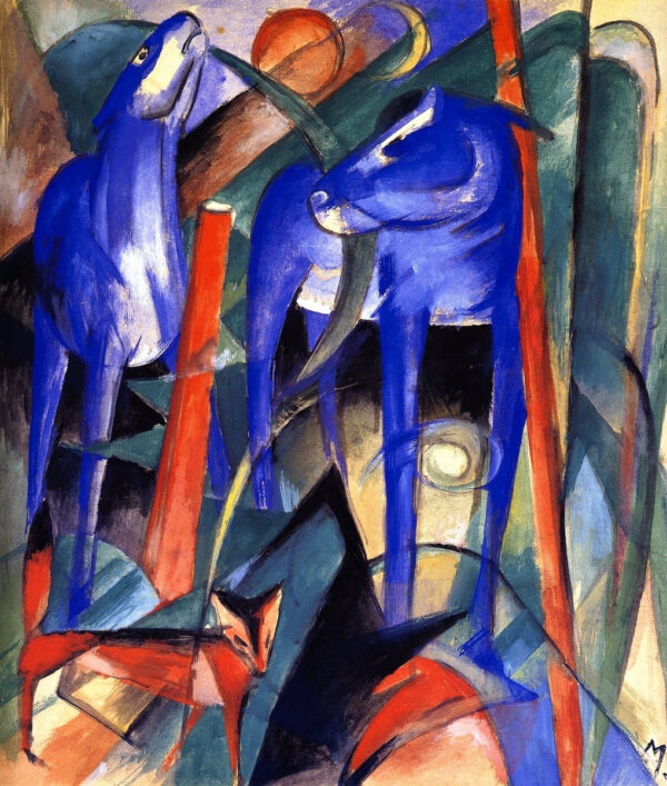 Tre animali favolosi – Franz Marc Franz Marc 70x85