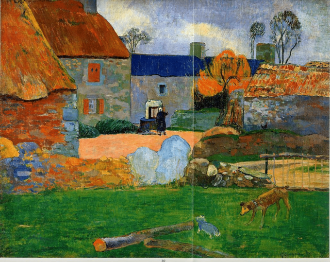 Il tetto blu o la fattoria del Pouldu – Paul Gauguin Paul Gauguin 85x75