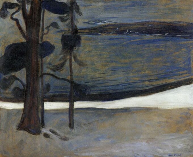 L’inverno a Nordstrand – Edvard Munch Edvard Munch 85x75