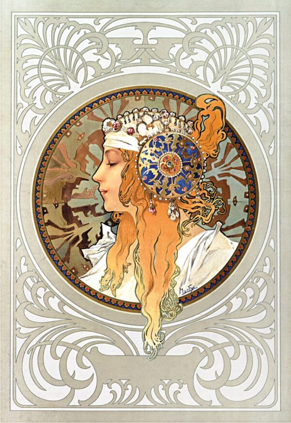 Teste Bizantine: Bionda – Mucha Alfons Mucha 70x105