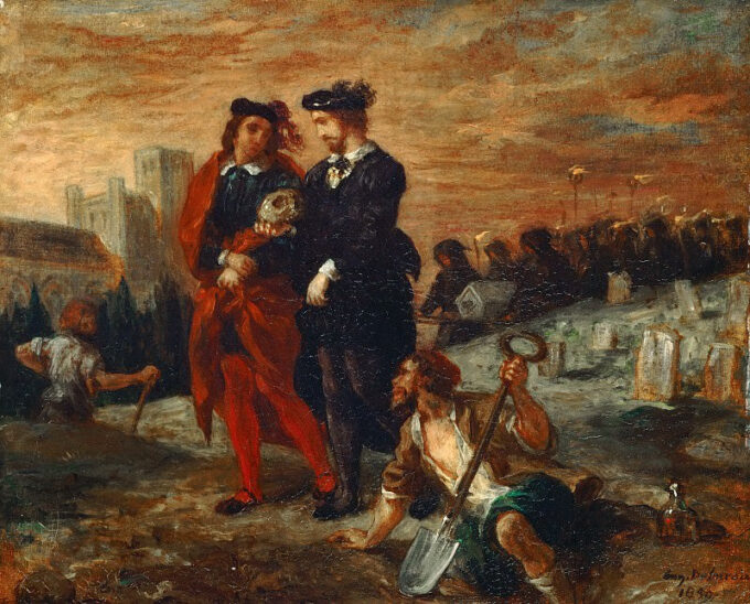 Amleto e Orazio sul cimitero – Eugène Delacroix Eugène Delacroix 85x75